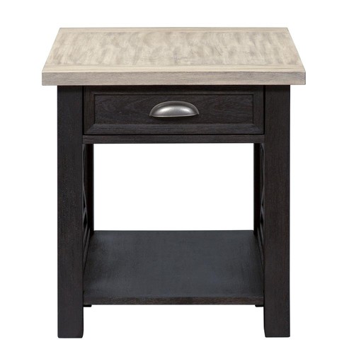 Black farmhouse end - end, table