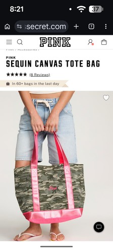 Tote sequin camo bag victoria - sequin,