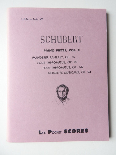 Schubert piano pieces volume - piano,