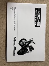 USED GENUINE SACHS BIKES MADASS OWNERS HANDBOOK MANUAL FRANCE 6490080004