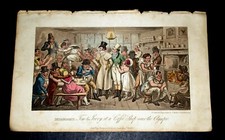 LIFE IN LONDON, Hand-Coloured Print Engraved by I.R. & G .CRUICKSHANK Pub 1820