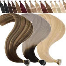 14"-24" AAA+ Nano Ring Armenian/Indian Remy Human Hair Extensions Straight THICK