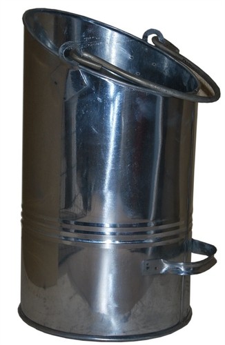 Metal coal bucket hod - hod, log