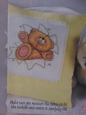 Forever Friends bear bursting through cross stitch chart
