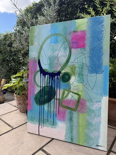 Original abstract painting - painting, on