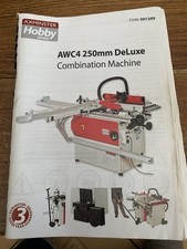 Axminster ACW4 250mm Deluxe Combination Woodworking Machine 240V 240W Used VGC