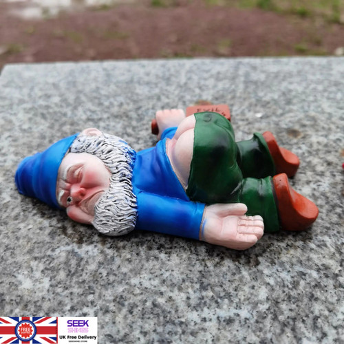 Funny drunk dwarf garden gnome - drunk,