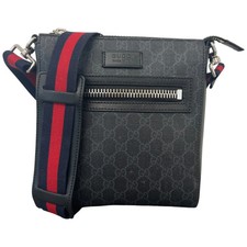 Gucci Men's GG Supreme Messenger Bag Black