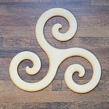 Large Wooden MDF Triskelion