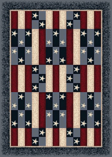 4x6 milliken america patchwork - america,