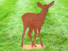 Rusty Metal Garden Deer
