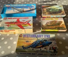 1/72 Lynx, Lightning, Red Arrow Hawk, WW1 Tank And Comet Tank, Unbuilt