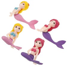 4 Pcs Fish Tank Figurine