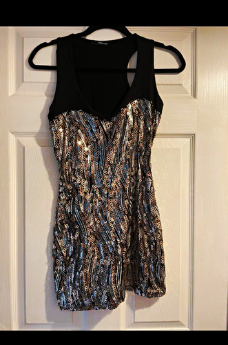 Jane norman black sequin mini - jane,