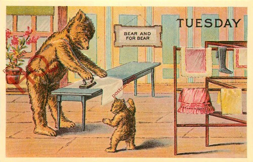 Picture postcard teddy bears - picture,
