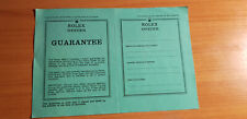 vintage Rolex Oyster Guarantie