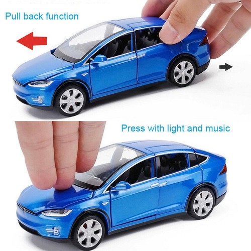 Blue tesla model x - model,