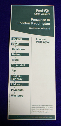 Penzance london paddington - london,