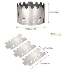 Stainless Steel Alcohol Stove Windshield/Stand Outdoor Camping.Trangia. EDC