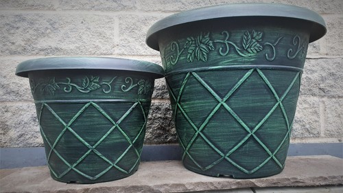 Pair 36cm 46cm green - pair,