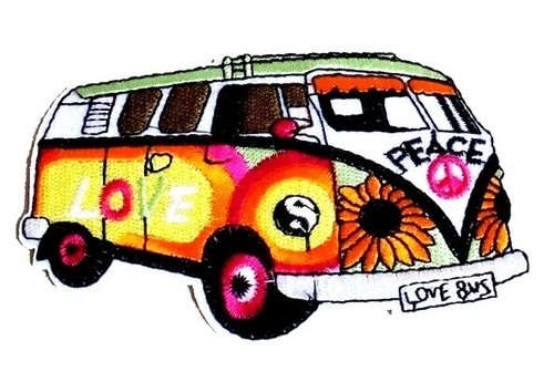 Camper van patch 11cm 7cm - patch,
