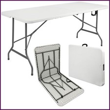 6ft Folding Table Trestle Camping Party Picnic BBQ Market Stall Garden Portable