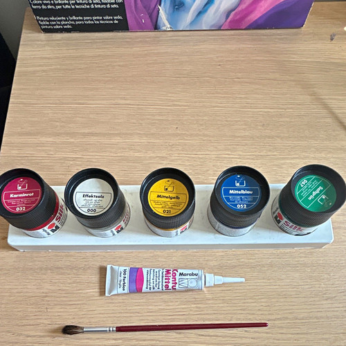 Marabu silk paint set jars - silk,