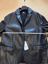 Zara Men’s Limited Edition Oversized Vegan Leather Blazer Jacket