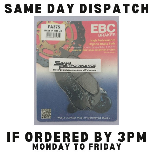 Ebc front brake pads - pads, msx