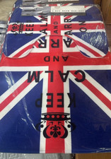 UK FLAG BRITISH  2 PC PEDISTAL