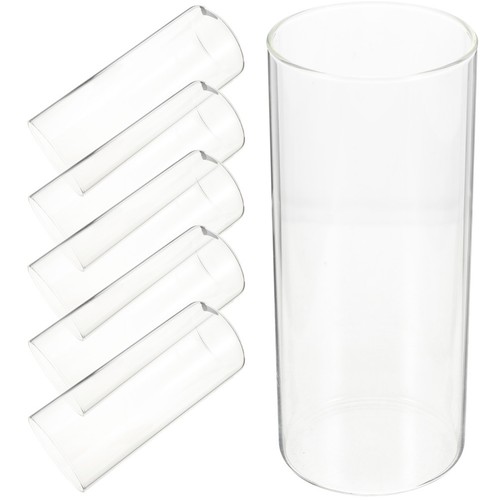 6pcs reusable glass cylinder - 6pcs,