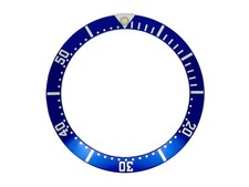 Watch Bezel Insert For OMEGA Seamaster 300m Aluminium Blue With Silver Numerals