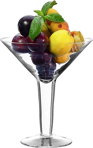 Clear glass martini - glass, vase