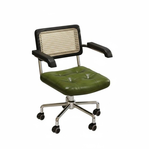 Rattan back swivel chair retro - swivel,