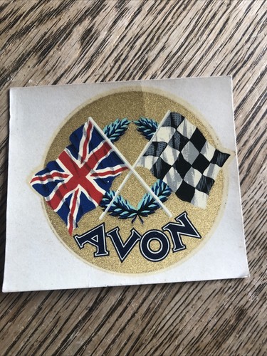 Vintage avon tyre - sticker,
