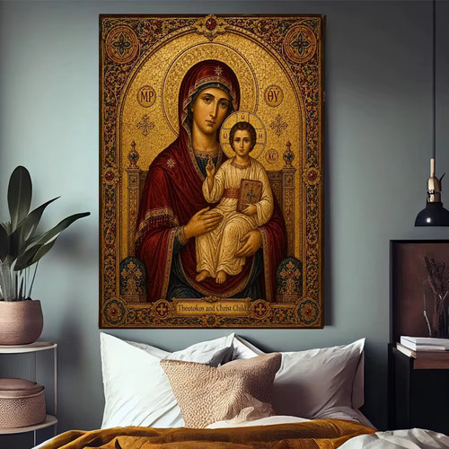 Orthodox icon virgin mary - icon,