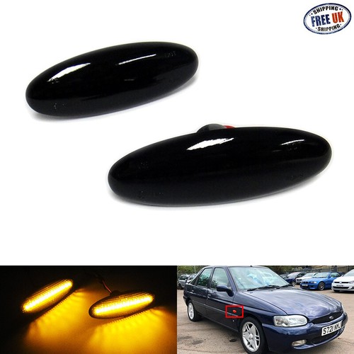 Black side indicator - black, led
