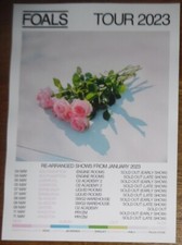 Foals - live band music show May 2023 promotional tour concert gig poster