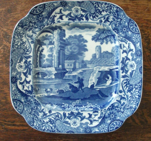 Copeland spode square blue - copeland,