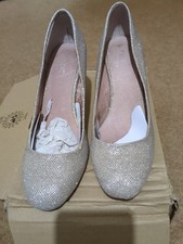 Next Wide Fit Silver Sparkle