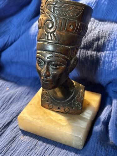 Vintage nefertiti bronze - vintage, bust