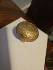 ANTIQUE BRASS DOOR KNOB ORNATE