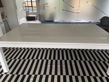 Table converts for pool, Fusion metal white high gloss top royal blue cloth