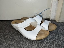Pavers Sandals Women’s Uk Size 6.5 White Summer Beach Shoes