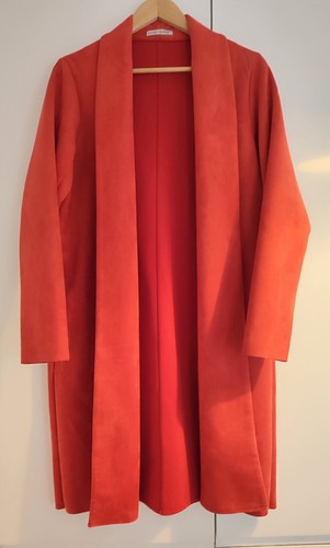 Zara suede duster coat size - suede,