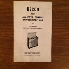 Decca Operating Instructions
