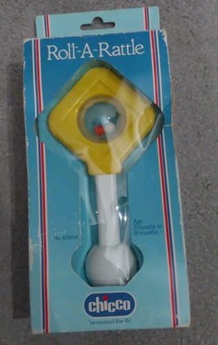 Vintage chicco roll rattle - a,