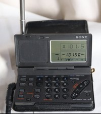 Sony ICF-SW100 World Band Radio SW/MW/LW/FM/SSB, soft case,Rare Facelift Version