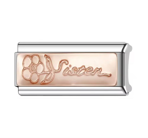 Rose gold sister double - rose,