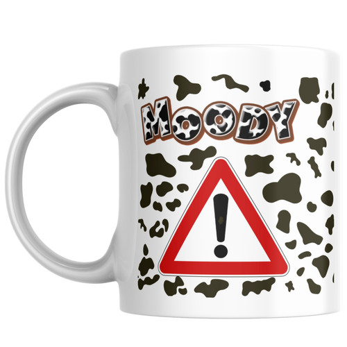 Moody cow mug ceramic - moody,